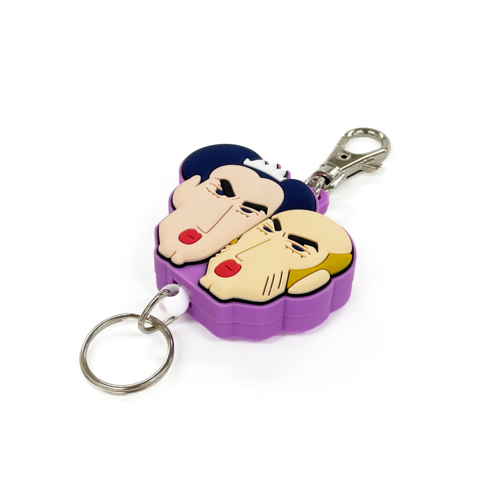 クレヨンしんちゃん リール付きラバーキーホルダー マカオ＆ジョマ